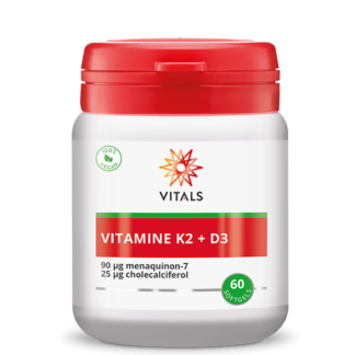 Vitamine K2 en D3 in softgels